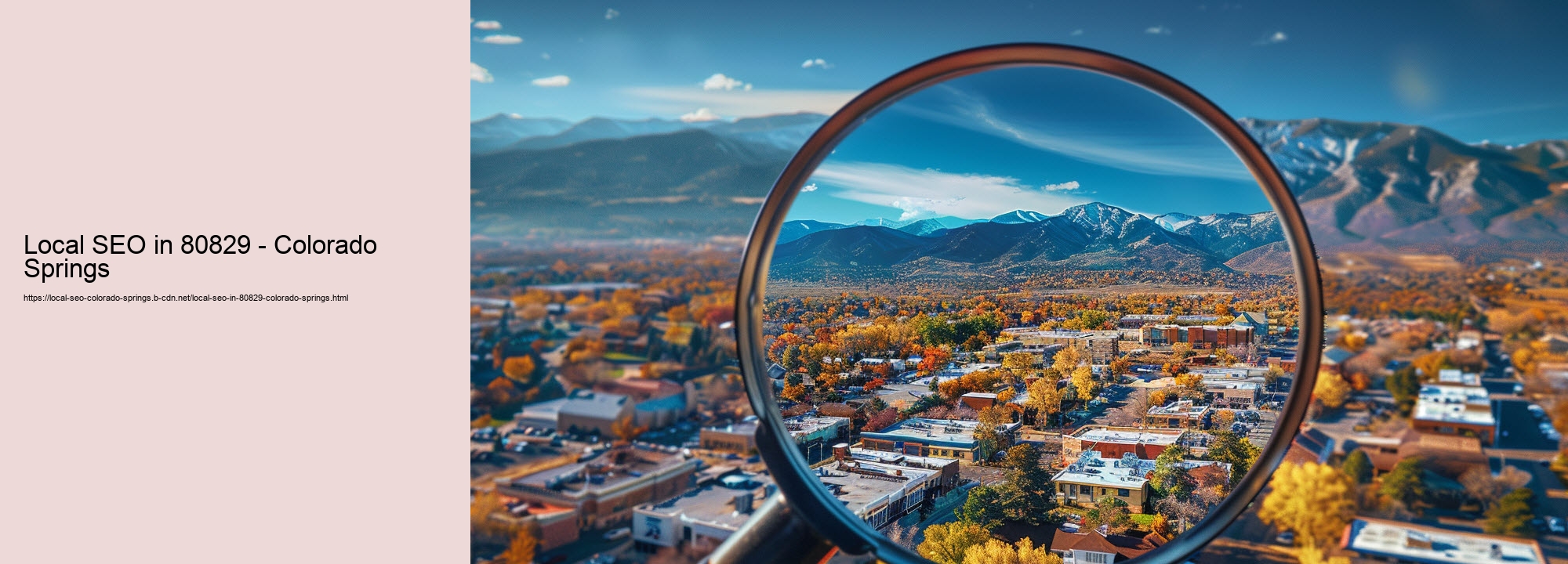 Local SEO in 80829 - Colorado Springs